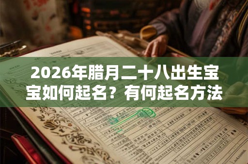 2026年腊月二十八出生宝宝如何起名？有何起名方法？