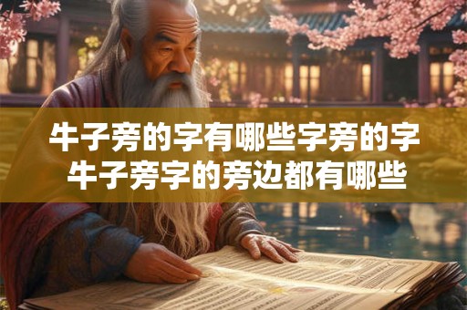牛子旁的字有哪些字旁的字 牛子旁字的旁边都有哪些字