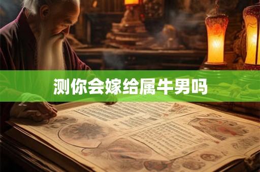 测你会嫁给属牛男吗