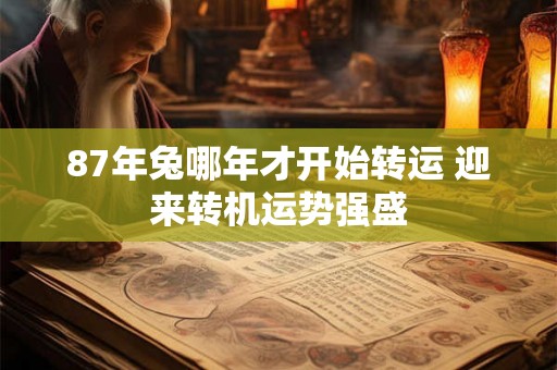87年兔哪年才开始转运 迎来转机运势强盛 87年兔哪年才开始转运 迎来转机运势强盛