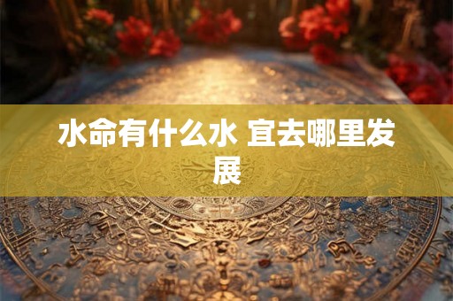 水命有什么水 宜去哪里发展