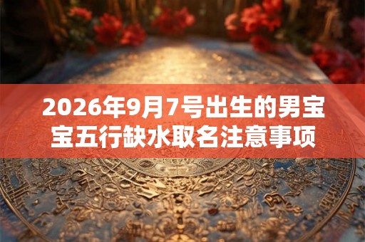 2026年9月7号出生的男宝宝五行缺水取名注意事项 2026年9月7号出生的男宝宝五行缺水取名注意事项