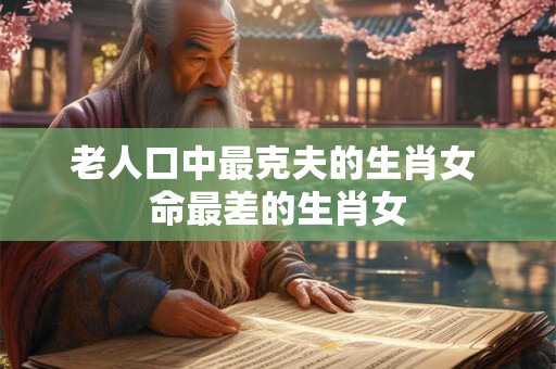 老人口中最克夫的生肖女 命最差的生肖女