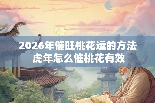 2026年催旺桃花运的方法 虎年怎么催桃花有效