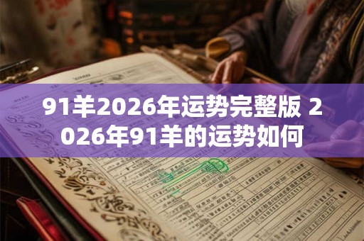 91羊2026年运势完整版 2026年91羊的运势如何 91羊2026年运势完整版 2026年91羊的运势如何