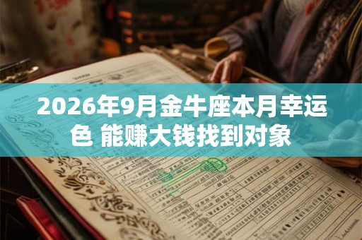 2026年9月金牛座本月幸运色 能赚大钱找到对象