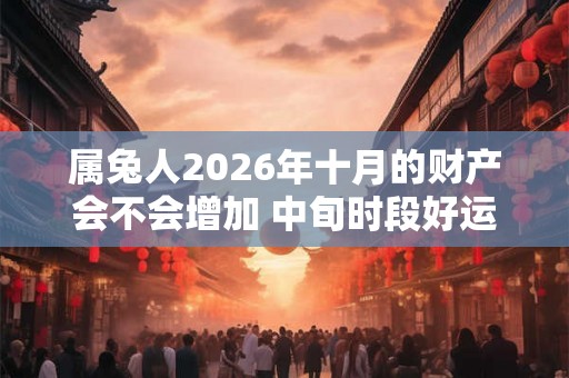 属兔人2026年十月的财产会不会增加 中旬时段好运连连