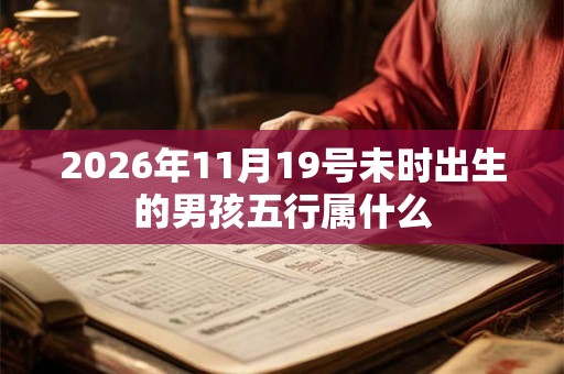 2026年11月19号未时出生的男孩五行属什么