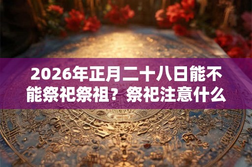 2026年正月二十八日能不能祭祀祭祖？祭祀注意什么？