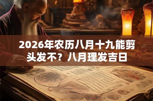 2026年农历八月十九能剪头发不？八月理发吉日