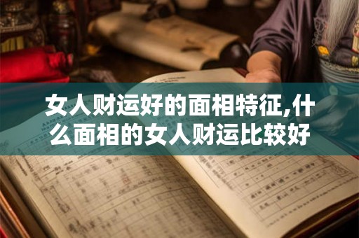 女人财运好的面相特征,什么面相的女人财运比较好