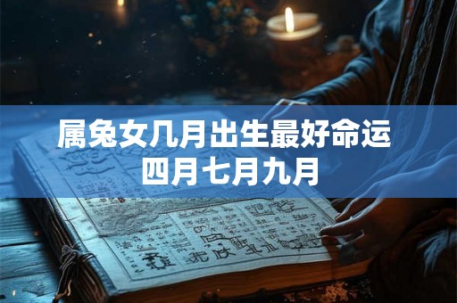 属兔女几月出生最好命运 四月七月九月