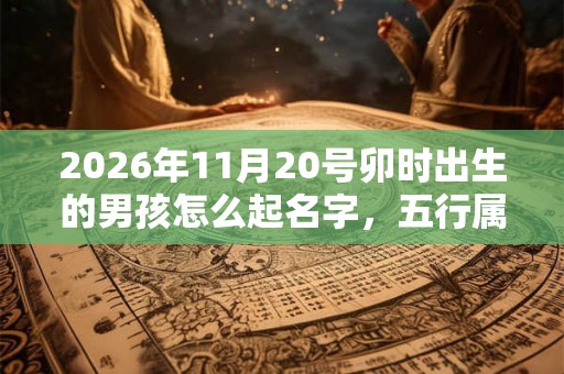2026年11月20号卯时出生的男孩怎么起名字，五行属什么