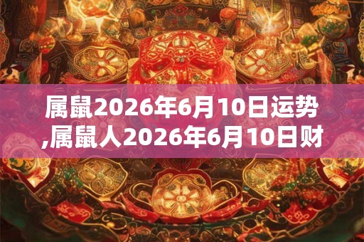 属鼠2026年6月10日运势,属鼠人2026年6月10日财运,生肖鼠2026年6月10日运势 属鼠2026年6月10日运势,属鼠人2026年6月10日财运,生肖鼠2026年6月10日运势
