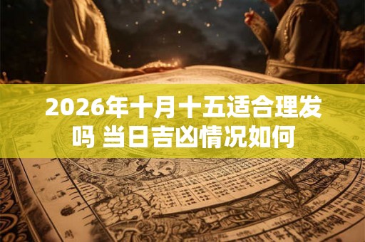 2026年十月十五适合理发吗 当日吉凶情况如何 2026年十月十五适合理发吗 当日吉凶情况如何