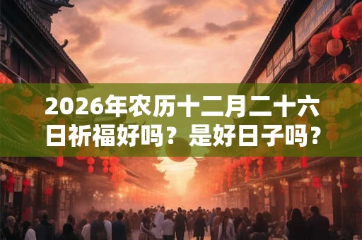 2026年农历十二月二十六日祈福好吗?是好日子吗? 2026年农历十二月二十六日祈福好吗?是好日子吗?