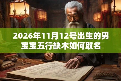2026年11月12号出生的男宝宝五行缺木如何取名
