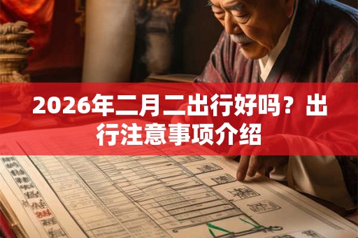 2026年二月二出行好吗？出行注意事项介绍