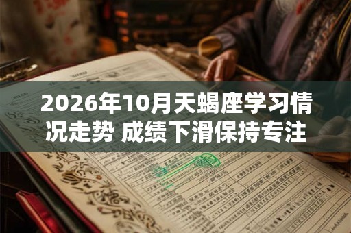 2026年10月天蝎座学习情况走势 成绩下滑保持专注