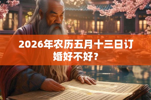 2026年农历五月十三日订婚好不好？