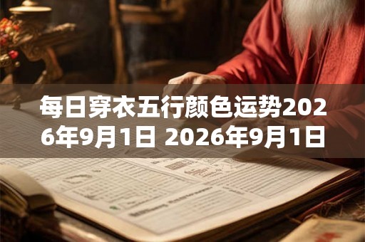 每日穿衣五行颜色运势2026年9月1日 2026年9月1日穿什么五行颜色运势好