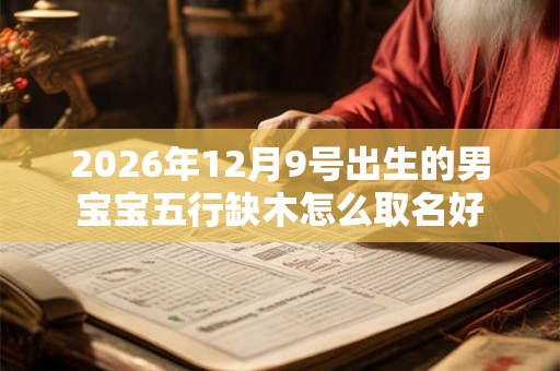 2026年12月9号出生的男宝宝五行缺木怎么取名好