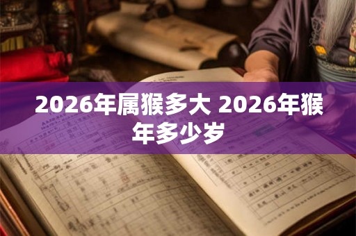 2026年属猴多大 2026年猴年多少岁