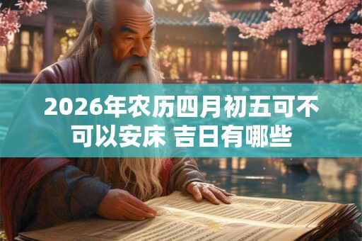 2026年农历四月初五可不可以安床 吉日有哪些
