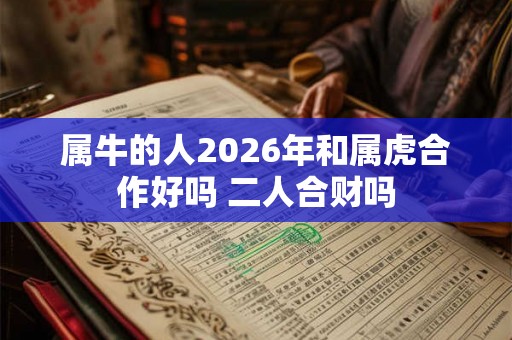 属牛的人2026年和属虎合作好吗 二人合财吗 属牛的人2026年和属虎合作好吗 二人合财吗