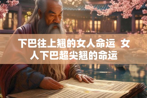 下巴往上翘的女人命运  女人下巴超尖翘的命运
