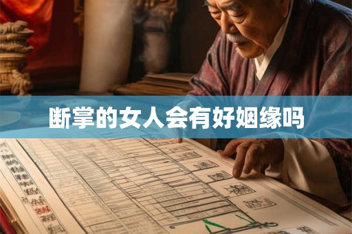 断掌的女人会有好姻缘吗