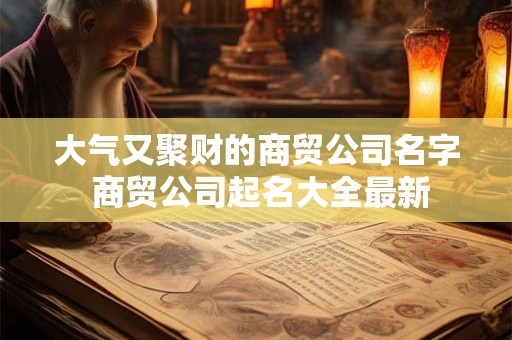 大气又聚财的商贸公司名字 商贸公司起名大全最新