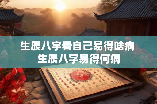 生辰八字看自己易得啥病 生辰八字易得何病