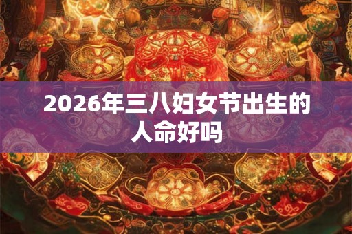 2026年三八妇女节出生的人命好吗
