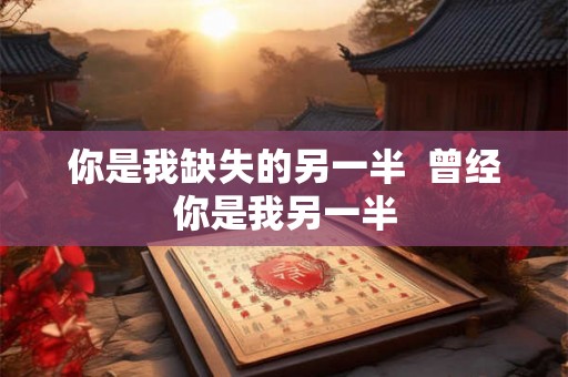 你是我缺失的另一半  曾经你是我另一半