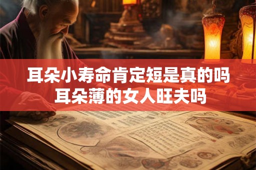 耳朵小寿命肯定短是真的吗 耳朵薄的女人旺夫吗 耳朵小寿命肯定短是真的吗 耳朵薄的女人旺夫吗