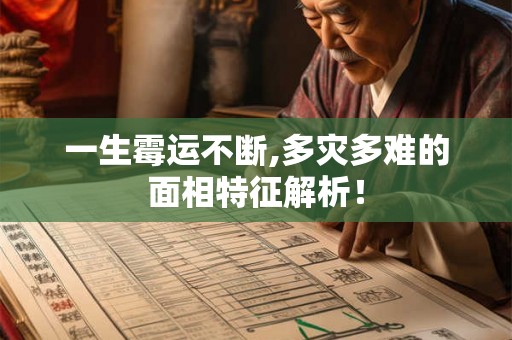 一生霉运不断,多灾多难的面相特征解析！