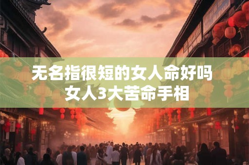 无名指很短的女人命好吗  女人3大苦命手相