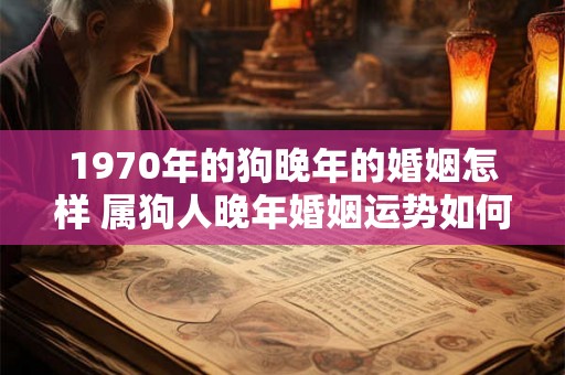 1970年的狗晚年的婚姻怎样 属狗人晚年婚姻运势如何 1970年的狗晚年的婚姻怎样 属狗人晚年婚姻运势如何