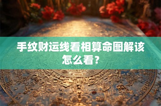 手纹财运线看相算命图解该怎么看? 手纹财运线看相算命图解该怎么看?