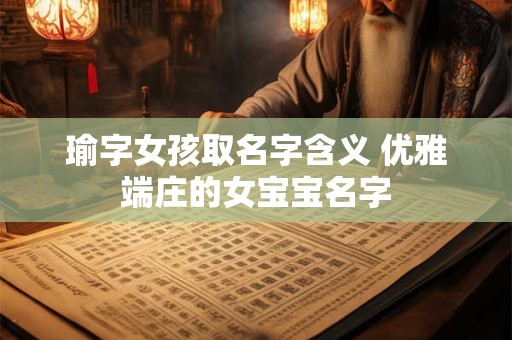 瑜字女孩取名字含义 优雅端庄的女宝宝名字