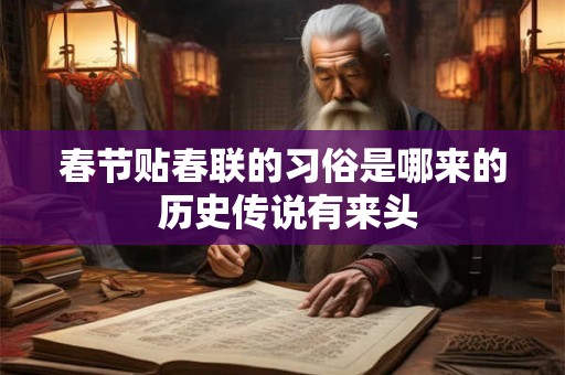 春节贴春联的习俗是哪来的 历史传说有来头