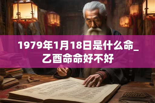 1979年1月18日是什么命_乙酉命命好不好 1979年1月18日是什么命_乙酉命命好不好