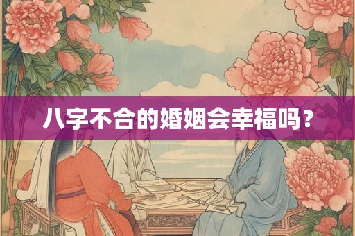八字不合的婚姻会幸福吗？