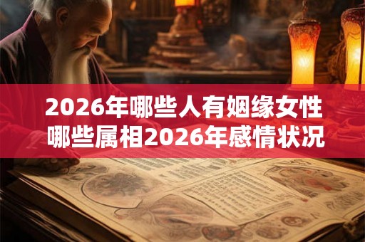 2026年哪些人有姻缘女性 哪些属相2026年感情状况很好