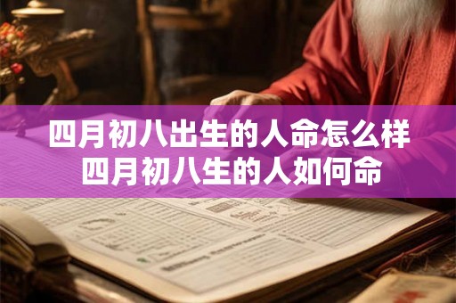四月初八出生的人命怎么样 四月初八生的人如何命