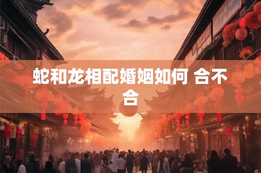 蛇和龙相配婚姻如何 合不合
