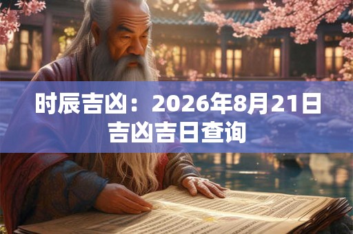 时辰吉凶:2026年8月21日吉凶吉日查询 时辰吉凶:2026年8月21日吉凶吉日查询
