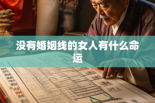 没有婚姻线的女人有什么命运