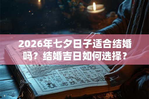 2026年七夕日子适合结婚吗？结婚吉日如何选择？